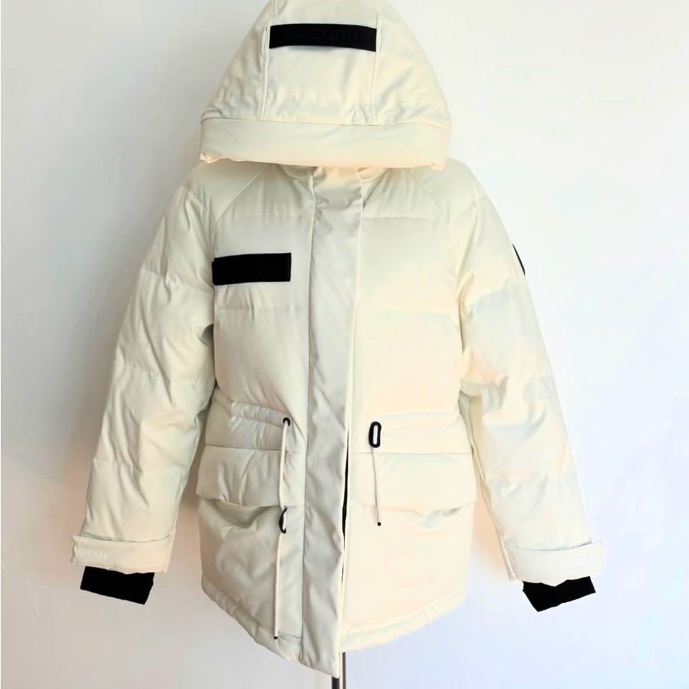 ◼️Rudsak Parka winter jacket color white, size Medium - Picture 6 of 12
